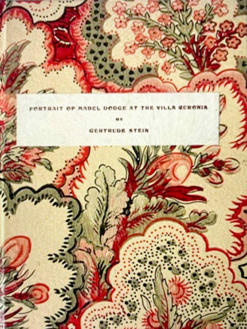 Book Cover: Estro : Gertrude Stein,  Portrait of of Mabel Dodge at the Villa Curonia