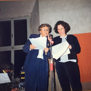 1991 Bologna Prima settimana lesbica, Saffo, le altre, le nostre, spettacolo di poesia polifonico, con Giancarla Cavalletti.